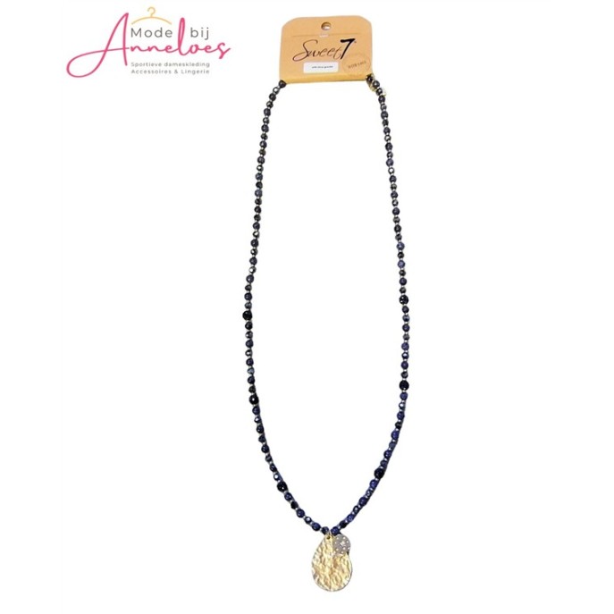Sweet7 Ketting lang hanger 101208607 Donker blauw